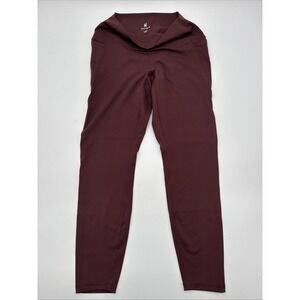 Spyder Active High Rise Cargo Legging Women SIZE Medium Sangria Performance EUC